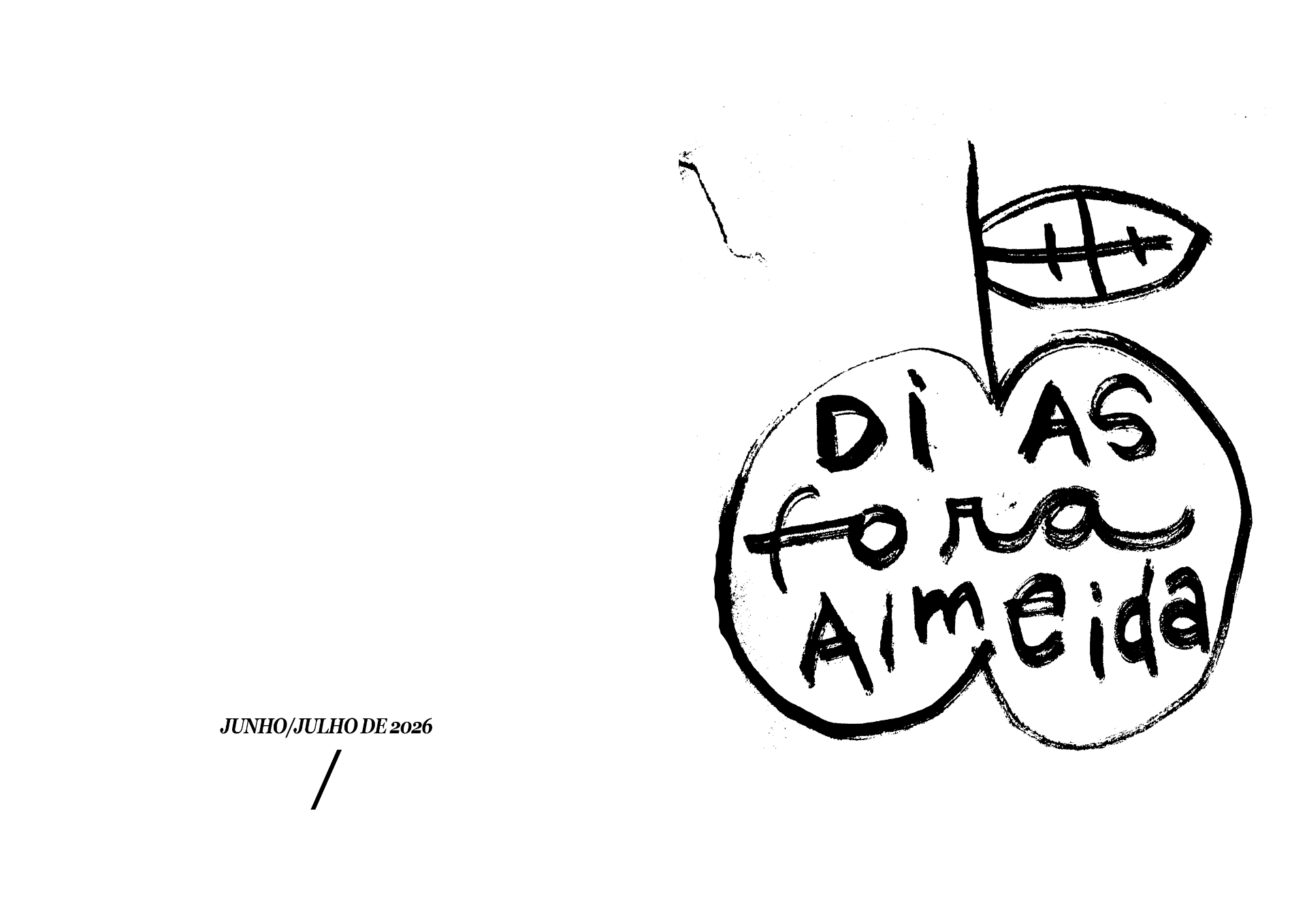 Zine Dias Fora Almeida — capa